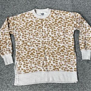 Arie Desert Animal Print Oversized Sweatshirt